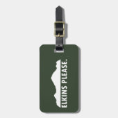 エルキンズウェストバージニアお願い ラゲッジタグ (正面縦)