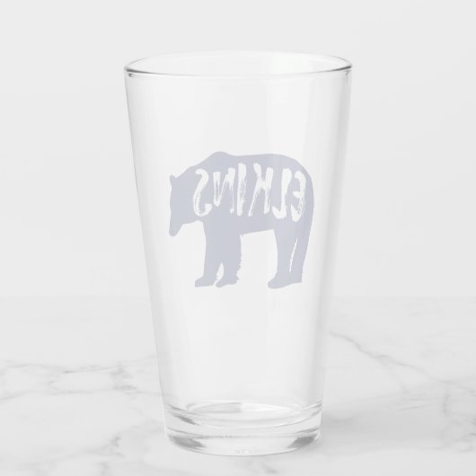 エルキンズウェストバージニアベア タンブラーグラス (裏面)
