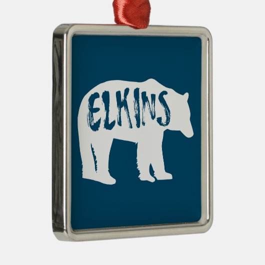 エルキンズウェストバージニアベア メタルオーナメント (右)