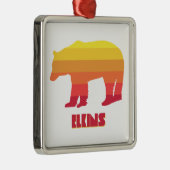 エルキンズウェストバージニアレインボーベア メタルオーナメント (右)