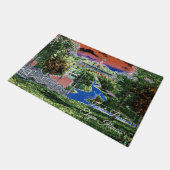 エルギンイリノイ諸侯パークパビリオン1920のアートビュー ドアマット (アングル)