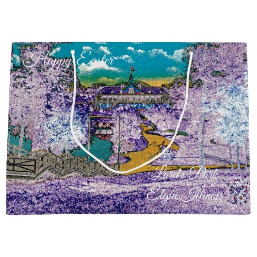 エルギンイリノイ諸侯パークパビリオン1920年代のイースター ラージペーパーバッグ (正面)