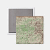 エルギンイリノイ1870プラットマップキツネリバーダウンタウン マグネット (正面/裏面)