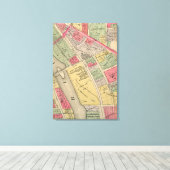 エルギンイリノイ1871マップElgin Watch Factory キャンバスプリント (インサイチュ (ウッドフロア))