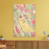 エルギンイリノイ1871マップElgin Watch Factory キャンバスプリント (インサイチュ (リビング))