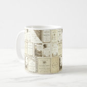 エルギンイリノイ1880年代セピアクラブ招待状パーティー コーヒーマグカップ (正面左)