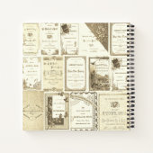 エルギンイリノイ1880年代セピアクラブ招待状パーティー ノートブック (裏面)