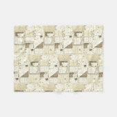 エルギンイリノイ1880年代セピアクラブ招待状パーティー フリースブランケット (正面(横))