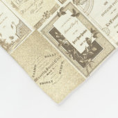 エルギンイリノイ1880年代セピアクラブ招待状パーティー フリースブランケット (角)