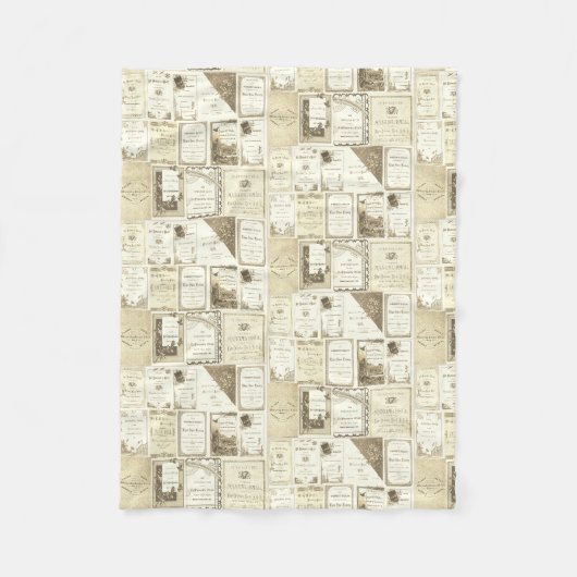 エルギンイリノイ1880年代セピアクラブ招待状パーティー フリースブランケット (正面)