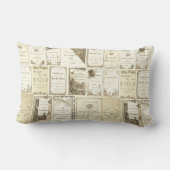 エルギンイリノイ1880年代セピアクラブ招待状パーティー ランバークッション (裏面)