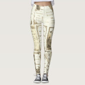 エルギンイリノイ1880年代セピアクラブ招待状パーティー レギンス (正面)