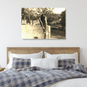 エルギン・イリノイ・ローズパーク1890の写真ベア キャンバスプリント (インサイチュ (寝室))