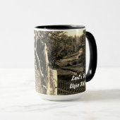 エルギン・イリノイ・ローズパーク1890の写真ベア マグカップ (正面右)