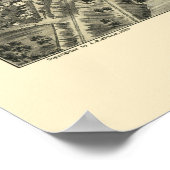 エルギン， ILパノラママップ – 1880 ポスター (角)