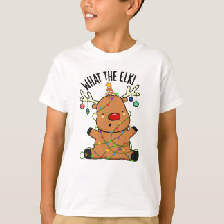 エルクって何だっけ 面白い動物のダジャレ Tシャツ
