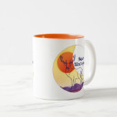 エルクと山の風景 – セクシム, WA Mug ツートーンマグカップ (正面右)