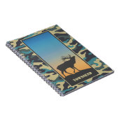 エルクと迷彩柄スパイラル ノートブック (右側)