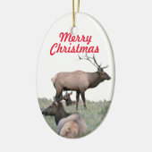 エルクのセラミックオーナメント セラミックオーナメント (左)