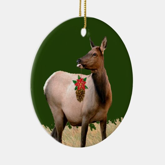 エルクのセラミックオーナメント セラミックオーナメント (右)