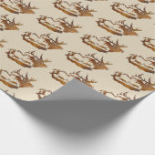 エルクの交配シーズン ラッピングペーパー (角)