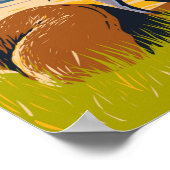 エルクアイランドナショナルパークカナダビソンヴィンテージ ポスター (角)