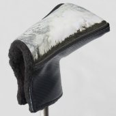 エルクアットグランドテトン国立公園写真 ゴルフヘッドカバー (3/4 正面)