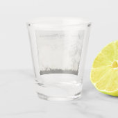 エルクアットグランドテトン国立公園写真 ショットグラス (裏面)