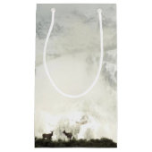 エルクアットグランドテトン国立公園写真 スモールペーパーバッグ (正面)