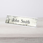 エルクアットグランドテトン国立公園写真 デスクネームプレート (正面)