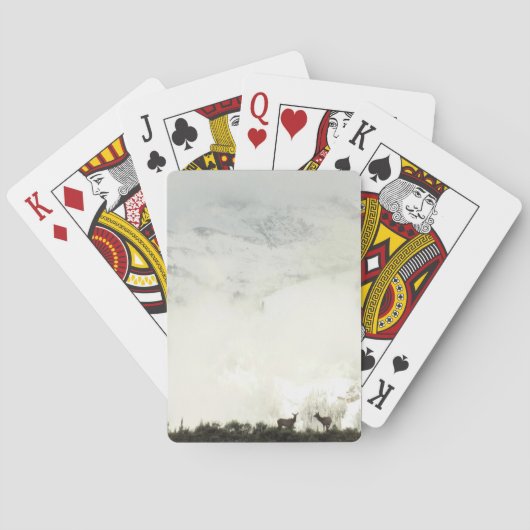 エルクアットグランドテトン国立公園写真 トランプ (裏面)