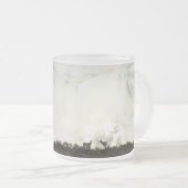 エルクアットグランドテトン国立公園写真 フロストグラスマグカップ (正面右)