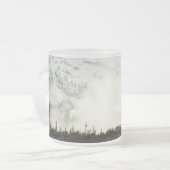 エルクアットグランドテトン国立公園写真 フロストグラスマグカップ (正面左)