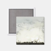 エルクアットグランドテトン国立公園写真 マグネット (正面/裏面)