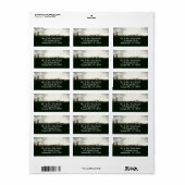 エルクアットグランドテトン国立公園写真 ラベル (フルシート)