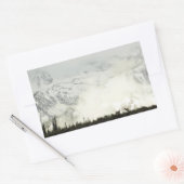 エルクアットグランドテトン国立公園写真 長方形シール (封筒)