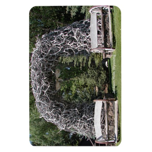 エルクアントラーアーチウェイ – ジャクソンホール,ワイオミング マグネット (縦)