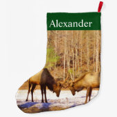 エルクインザスノーラージクリスマスストッキング ラージクリスマスストッキング (裏面)