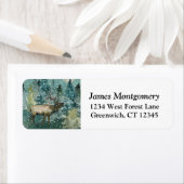 エルクインフォレストフルムーンスノー差出人住所 ラベル (インサイチュ)