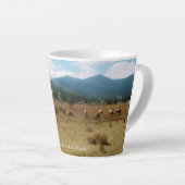 エルクインロッキーマウンテンナショナルパークラテマグカップ カフェラテマグ (右アングル)