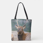 エルクインロッキーマウンテン国立公園エルクハーズグル トートバッグ (裏面)