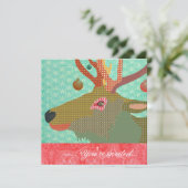 エルクオーナメントターコイズレッド 招待状 (スタンド正面)