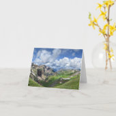 エルククリークキャニオンコンチネンタルディバイドコロラドトレイル カード (黄色い花)