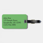 エルククロッシングカリフォルニア野生生物写真 ラゲッジタグ (裏面横)