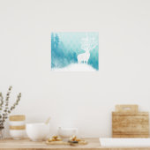 エルクシャンデリア ポスター (キッチン)