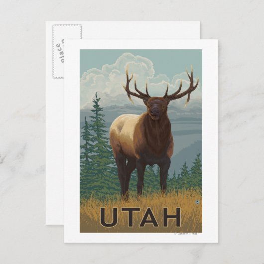 エルクシーンユタ ポストカード (正面/裏面)