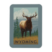 エルクシーンワイオミング マグネット (縦)