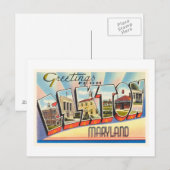 エルクトンメリーランドMD旧ヴィンテージ旅行はがき –  ポストカード (正面/裏面)