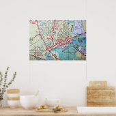 エルクトンMDヴィンテージマップポスター ポスター (キッチン)