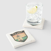 エルクネック州パークメリーランドヴィンテージ ストーンコースター (横)